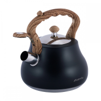 Нарушена упаковка!  <309752> Чайник 2,7л из нержавеющей стали со свистком и нейлоновой ручкой Kamille  1092