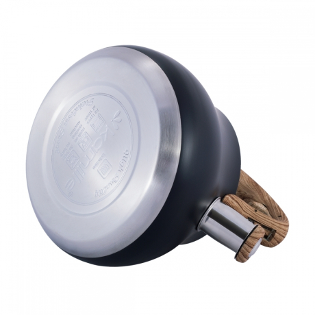 Нарушена упаковка!  <309752> Чайник 2,7л из нержавеющей стали со свистком и нейлоновой ручкой Kamille  1092