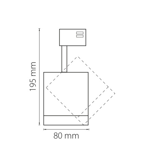 Трехфазный LED светильник 15W 3000К для трека Lightstar Canno 301572 