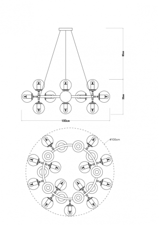 Подвесной светильник Arte Lamp Bolla A1664SP-25BK 