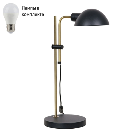 Настольная лампа в комплекте с лампочкой  Arte lamp A7055LT-1BK+Lamps 