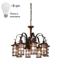 Люстра с лампочками Velante 588-703-08+Lamps