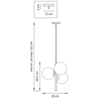 815031 Подвесной светильник Lightstar Croco (SD1508/3)