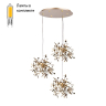 Люстра подвесная с Led лампочками в комплекте Lightstar L3PR721132+Lamps 