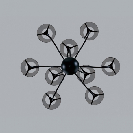 Люстра на штанге с лампочкой LUMION 6570/9C+Lamps 