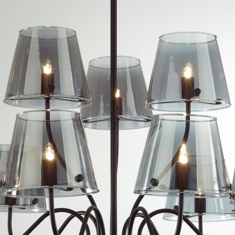 Люстра на штанге с лампочкой LUMION 6570/9C+Lamps 