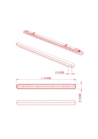 Линейный светодиодный светильник Эра SPP-201-0-40K-018 (Б0047172)