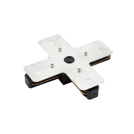 X-коннектор соединитель для однофазного шинопровода Denkirs TR1104-BK 