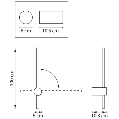 Светильник настенный Tubo Lightstar 748643 