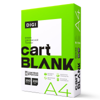 Бумага для цветной лазерной печати А4, ПЛОТНАЯ 200 г/м2, 200 л., CARTBLANK DIGI, 145% (CIE) (115586)