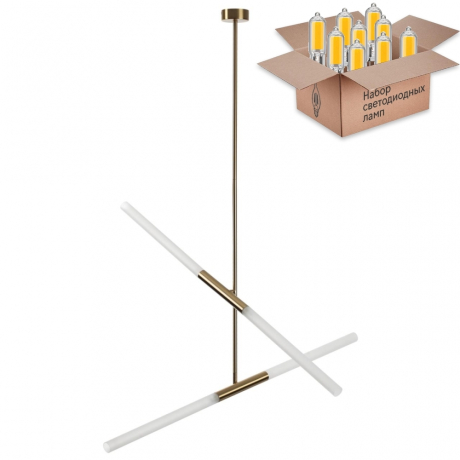 Люстра на штанге с лампочками Odeon Light Soho 4306/4+Lamps G9 