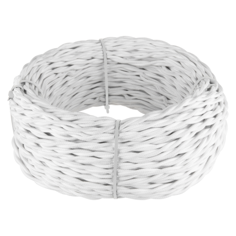 Ретро кабель витой  3х1,5 (белый) Werkel 50 м W6453501