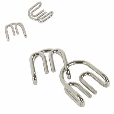 Нарушена упаковка!  <235404> Головоломка металлическая ЗОЛОТАЯ СКАЗКА, 1 шт., 12 видов, в дисплее, 662091 (662091)