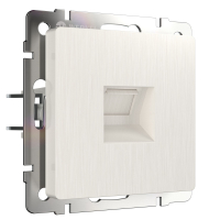 Розетка Ethernet RJ-45 (перламутровый рифленый) Werkel W1181013