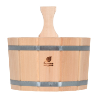 Нарушена упаковка!  <296351> Ушат ''шайка''  5 л, липа, ''Банные штучки'' 3357