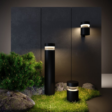 Уличный настенный светильник Elektrostandard 1530 TECHNO LED Черный (a052244)