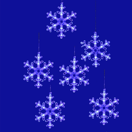 Занавесы Uniel ULD-E1503-072/DTA BLUE IP20 SNOWFLAKES-3 (UL-00007336) 