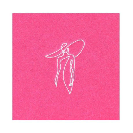 420191 Салфетка для сервировки декоративная (плейсмат) ANDASIBE, L100, B100, H3, полиэстер, ярко-розовый Eglo 