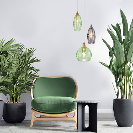 Подвесной светильник Eurosvet Lotus 50221/1 зеленый 