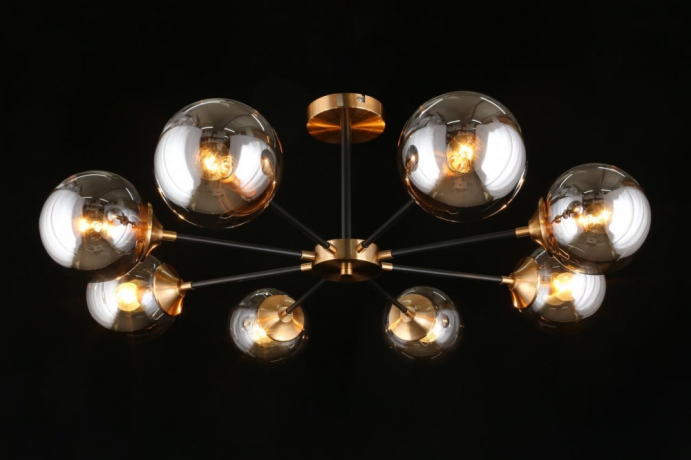 Люстра на штанге с лампочками APLOYT APL.909.07.08+Lamps 