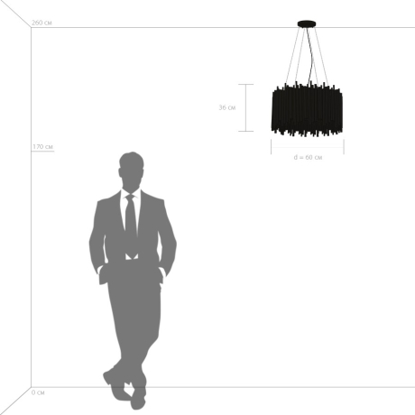Люстра подвесная с Led лампочками в комплекте Lightstar 816107+Lamps 