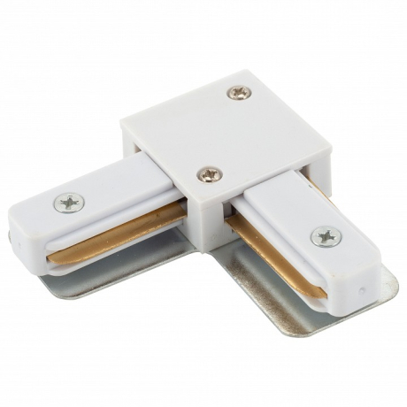 Соединитель угловой L-образный для треков Denkirs DK Track White TR1102-WH 