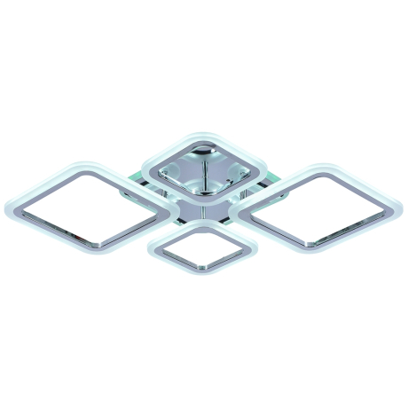 Светодиодная диммируемая люстра с ПДУ Profit Light 8075/2+2 CHR 