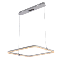 Подвесная диммируемая люстра с пультом ДУ Profit Light 6302/1A WHT+CHR 80W+5W