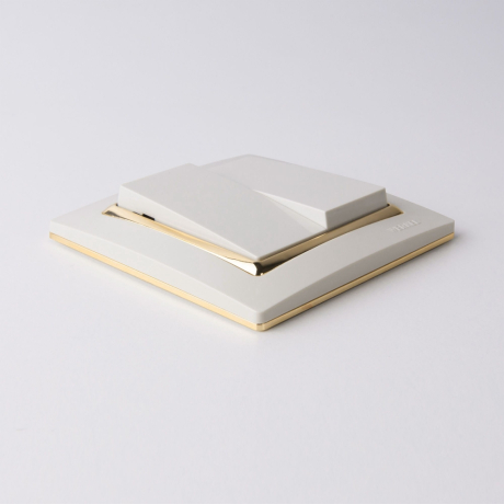 Выключатель двухклавишный проходной (слоновая кость) Werkel W1122003