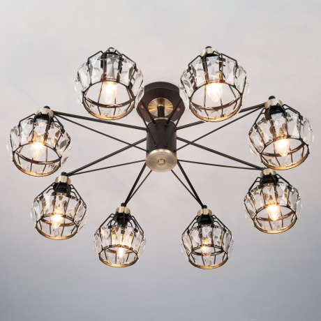 Люстра на штанге Eurosvet Lord 70075/8 черный 