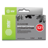 Картридж струйный CACTUS (CS-CLI521BK) для CANON Pixma MP540/630/980, черный фото (362019)