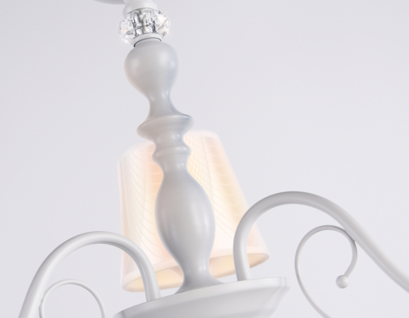 Подвесная люстра с абажуром и хрусталем Ambrella light TRADITIONAL TR4601 