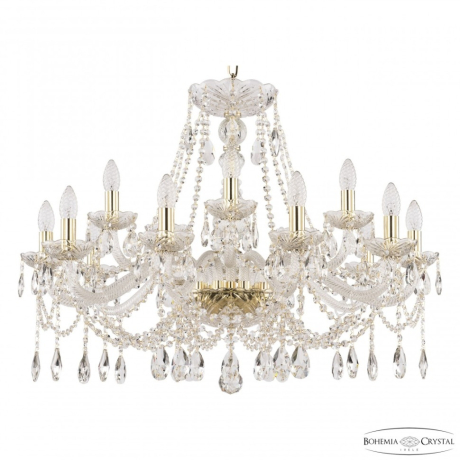 Подвесная люстра Bohemia Ivele Crystal 107 107/10+5/300 G 