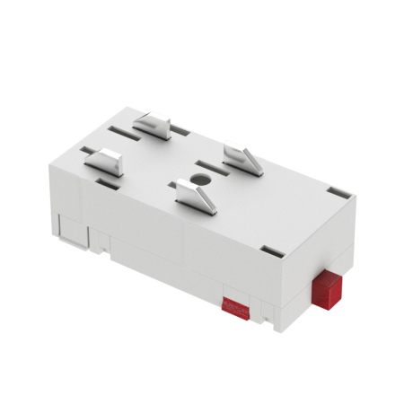 Соединитель прямой для однофазного шинопровода Denkirs TR2101-WH 