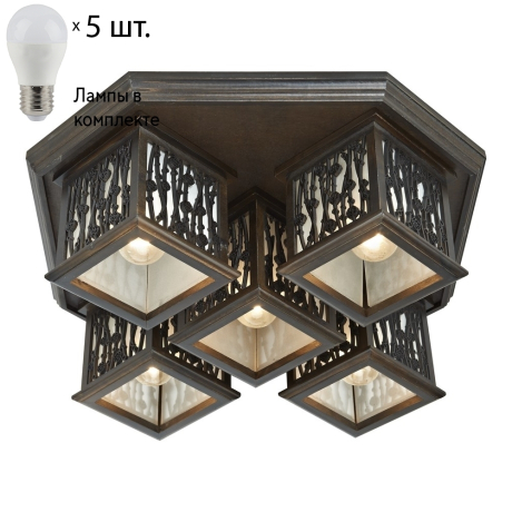 Потолочный светильник с лампочками Velante 593-727-05+Lamps 