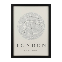 423026 Картина ROBERVAL, L327, B16, H450, пластик, стекло, черный, белый Eglo