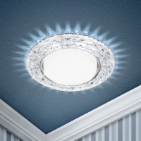 Нарушена упаковка!  <173766> Встраиваемый светильник c LED подсветкой Эра DK LD24 SL/WH (Б0029631)