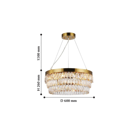 Подвесная люстра Favourite Magnitudo с поддержкой Алиса 2206-12P-A 