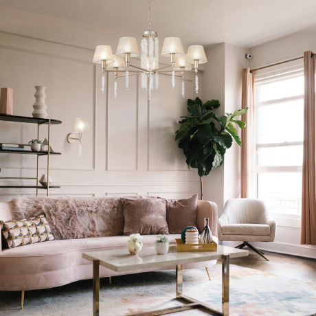 Подвесная люстра Eurosvet Charuel 60148/7 матовое золото 