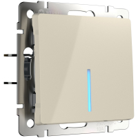 Выключатель одноклавишный с подсветкой (слоновая кость) Werkel W1110103