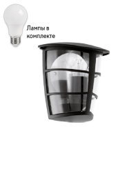 Уличный настенный светильник с лампочкой Eglo 93407+Lamps