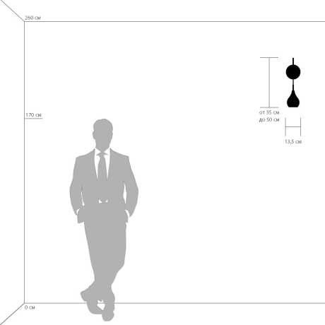 803537 Бра Lightstar Pentola СЕРЕБРО/ДЫМЧАТЫЙ 