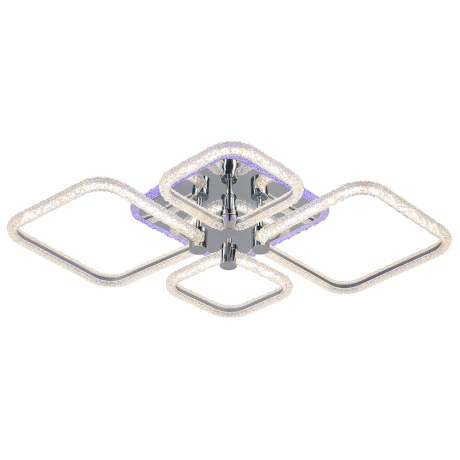 Потолочная светодиодная люстра с пультом ДУ Profit Light 8049/2+2 CHR 