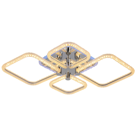 Потолочная светодиодная люстра с пультом ДУ Profit Light 8049/2+2 CHR 