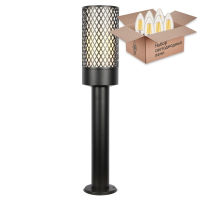 Уличный светильник с лампочкой Favourite Barrel 3020-1T+Lamps Е27 Свеча