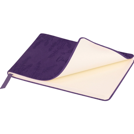 Нарушена упаковка!  <795219> Еженедельник датированный 2026 МАЛЫЙ ФОРМАТ 105х160 мм, А6, BRAUBERG "Imprint", тиснение, фиолетовый, 117210