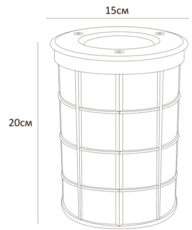 Уличный светильник с лампочками. Комплект от Lustrof. №303499-616280
