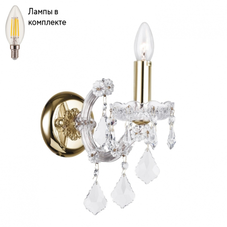Бра с лампочкой Dio D arte Diamante E 2.1.1.600 G+Lamps 