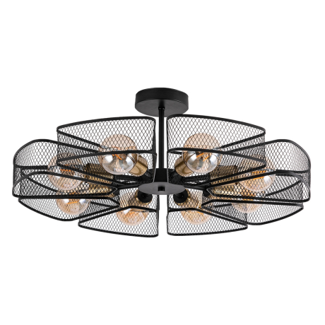 Люстра на штанге с лампочками Arte lamp A7044PL-8BK+Lamps 