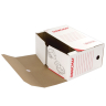 Нарушена упаковка! <199333> Короб архивный с клапаном А4 (260х325 мм), 150 мм, до 1400 листов, плотный, микрогофрокартон, БЕЛЫЙ, ОФИСМАГ, 123018 (123018)